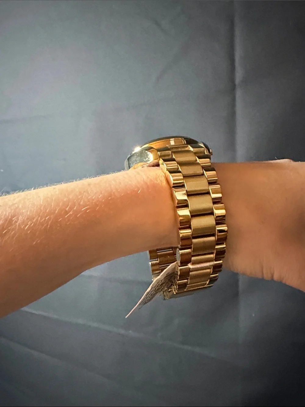 Michael Kors Gold and Black Chronograph Watch Unisex